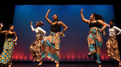 Afternoon of Student Choreography African Dancers